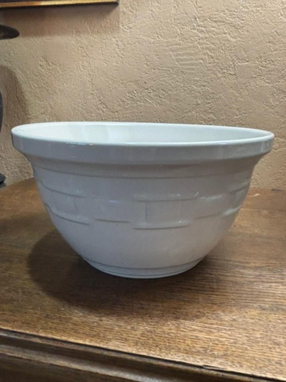Longaberger Woven traditions 10" Mixing Bowl- Ivory